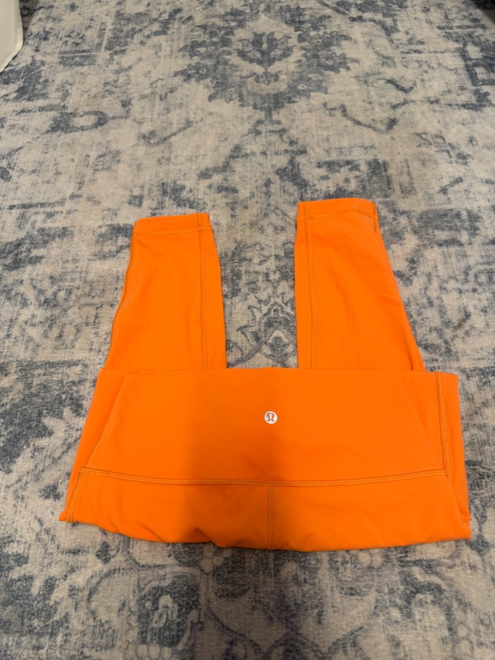 lululemon bright orange leggings